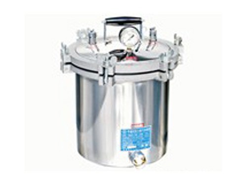 Portable pressure steam sterilizer